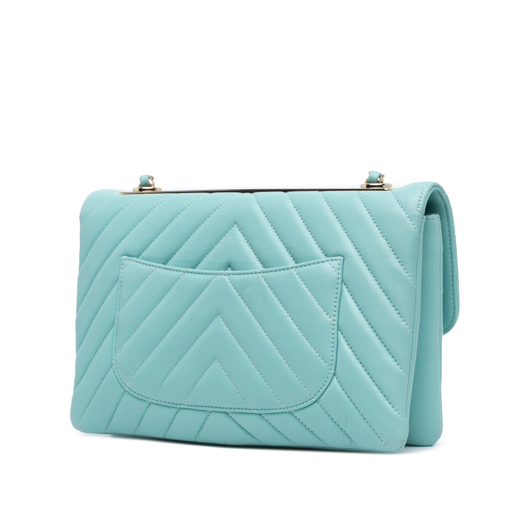 Chevron Lambskin Trendy CC Flap