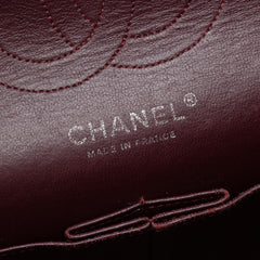 Medium Classic Crinkled Patent Double Flap