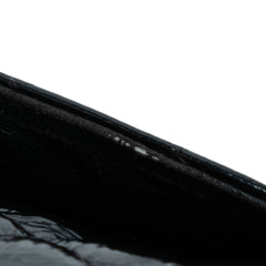 Medium Classic Crinkled Patent Double Flap