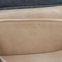 Medium Studded Suede and Calfskin Faye Crossbody