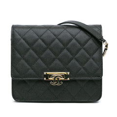 Quilted Caviar Golden Class Wallet On Chain