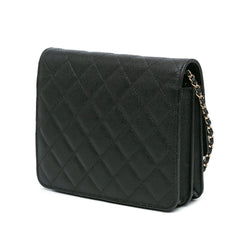 Quilted Caviar Golden Class Wallet On Chain