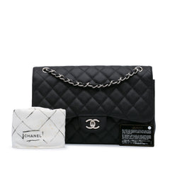 Jumbo Classic Caviar Double Flap