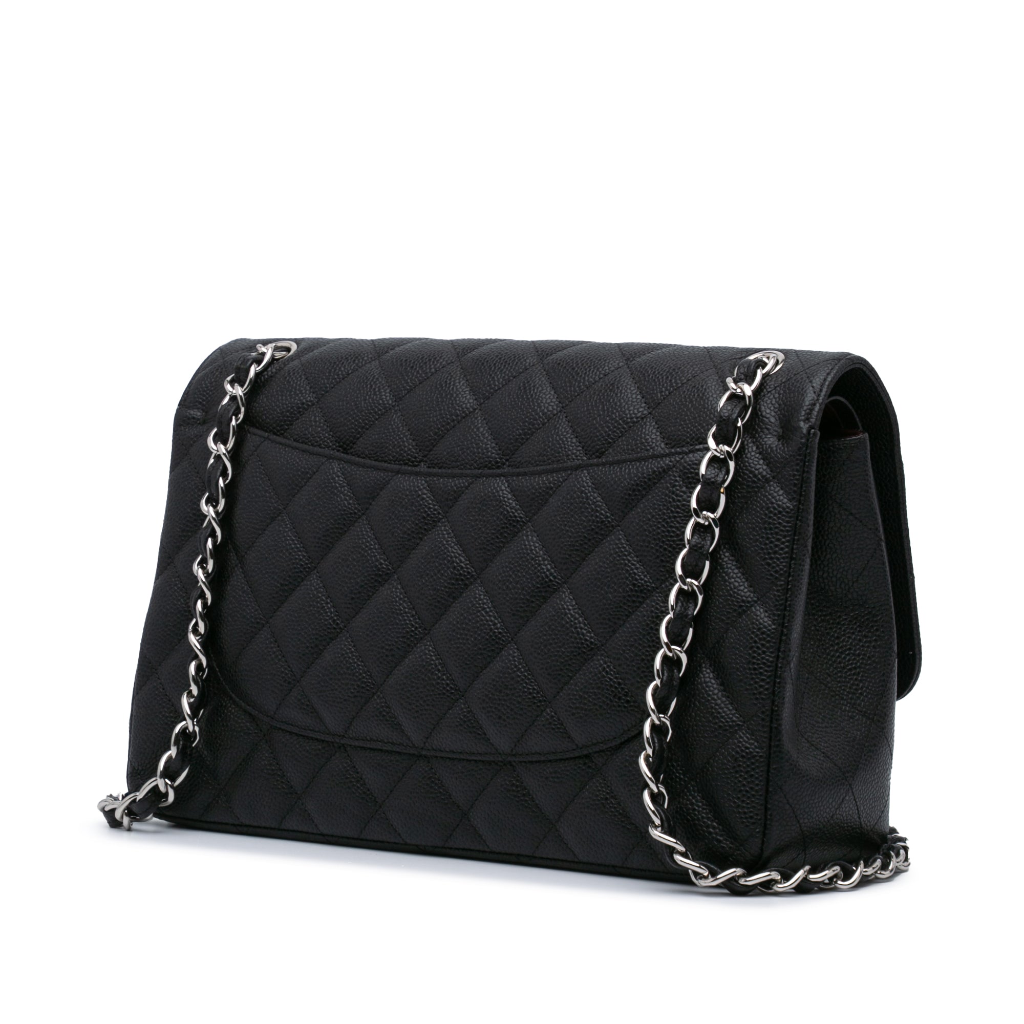 Jumbo Classic Caviar Double Flap