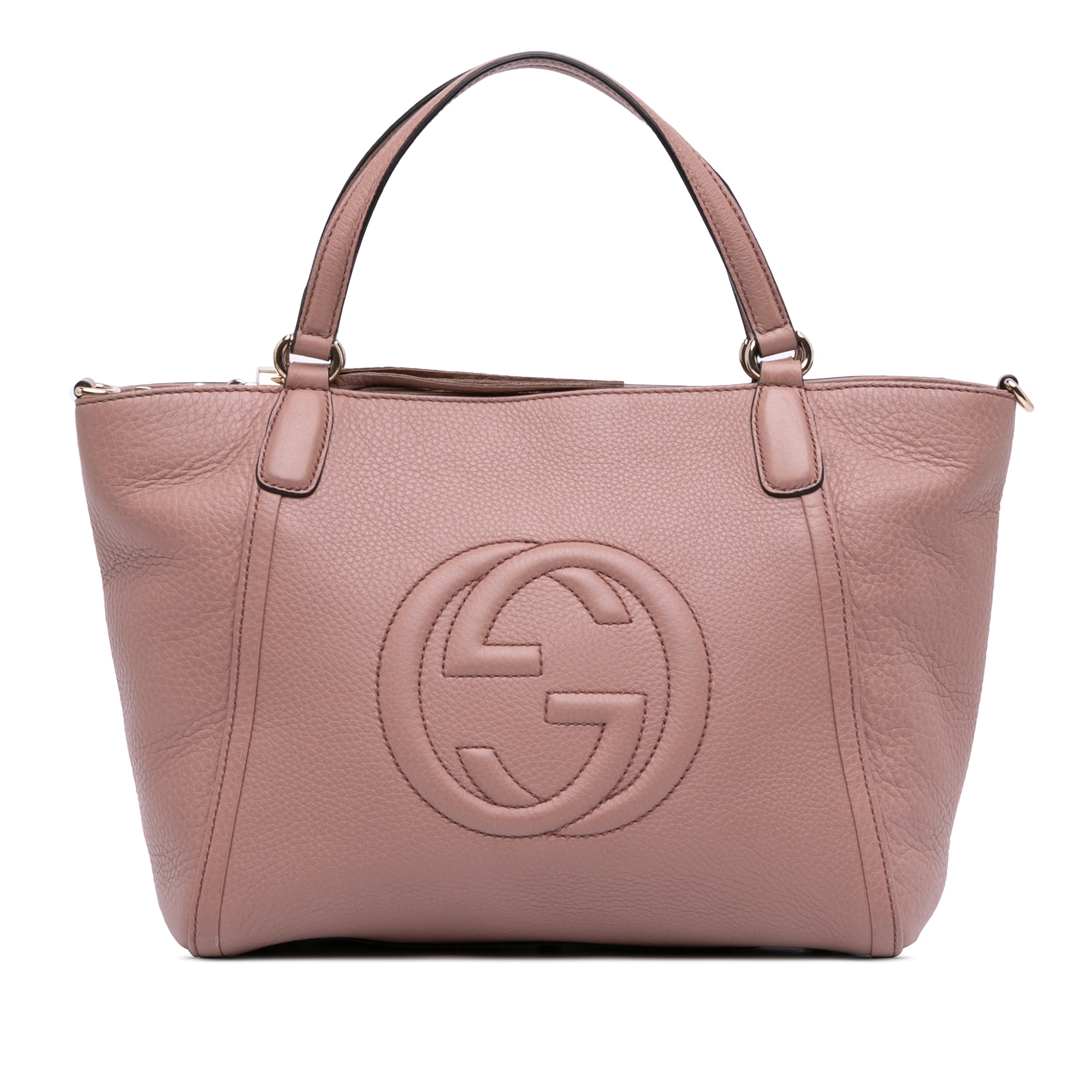 Small Pebbled Leather Soho Cellarius Satchel