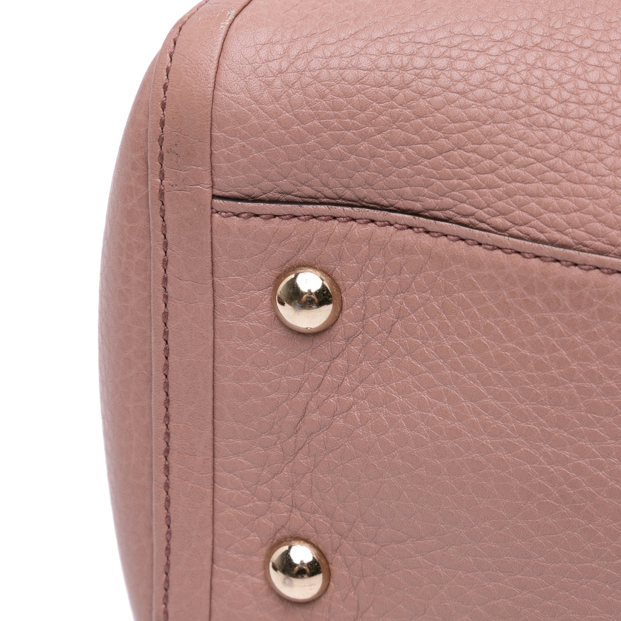 Small Pebbled Leather Soho Cellarius Satchel