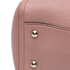 Small Pebbled Leather Soho Cellarius Satchel
