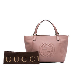 Small Pebbled Leather Soho Cellarius Satchel