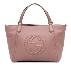 Small Pebbled Leather Soho Cellarius Satchel