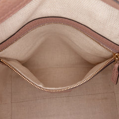 Small Pebbled Leather Soho Cellarius Satchel
