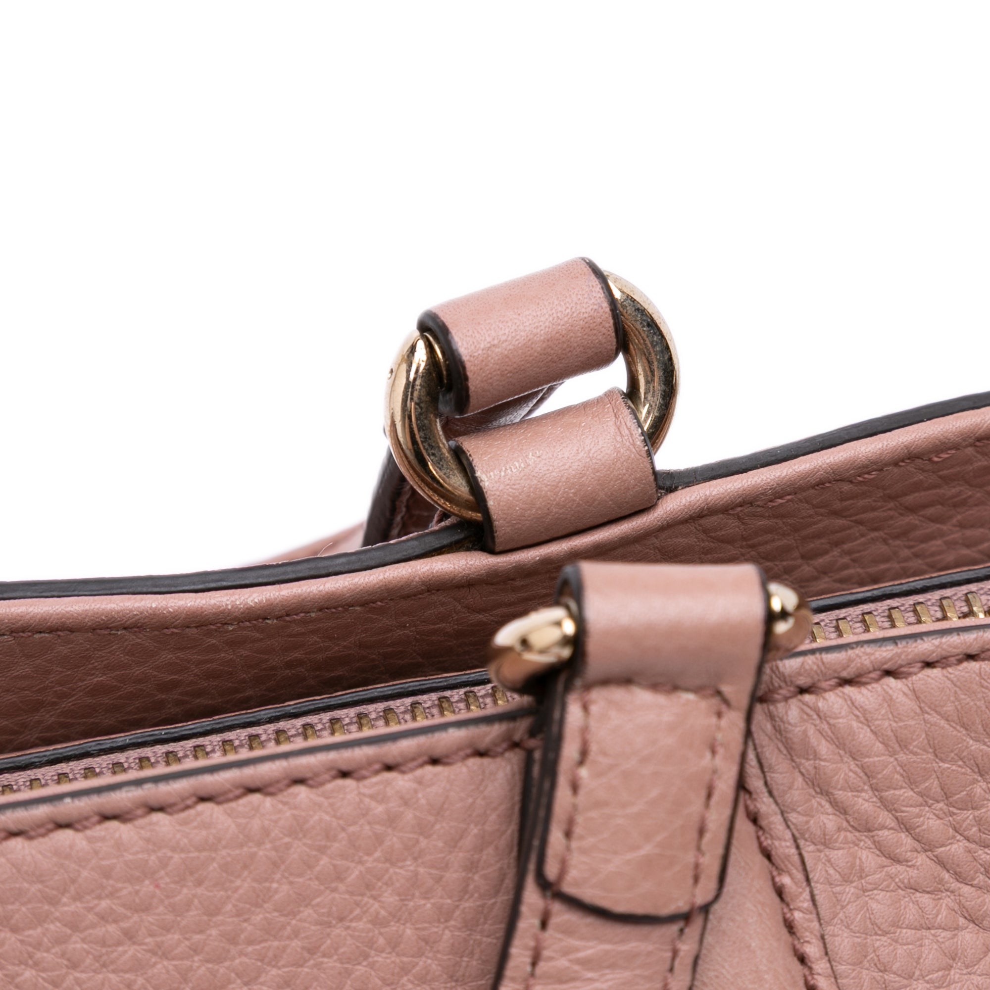 Small Pebbled Leather Soho Cellarius Satchel