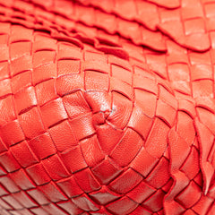 Nappa Intrecciato Ruffle Tote