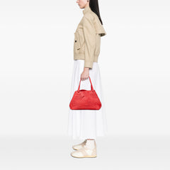 Nappa Intrecciato Ruffle Tote