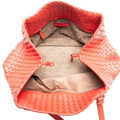 Nappa Intrecciato Ruffle Tote