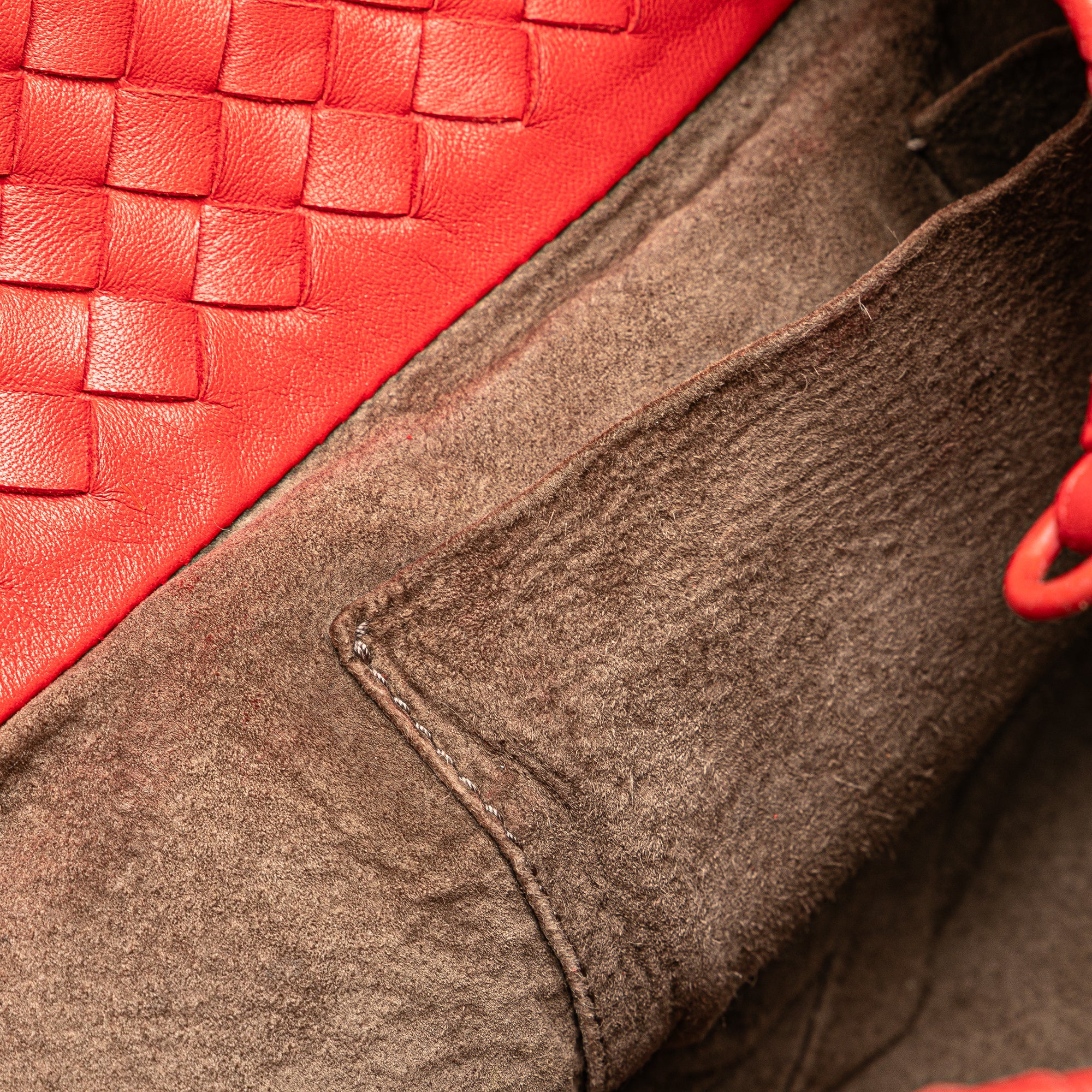 Nappa Intrecciato Ruffle Tote