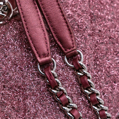 Medium Quilted Metallic Knit Pluto Glitter Flap