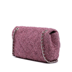 Medium Quilted Metallic Knit Pluto Glitter Flap