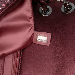 Medium Quilted Metallic Knit Pluto Glitter Flap