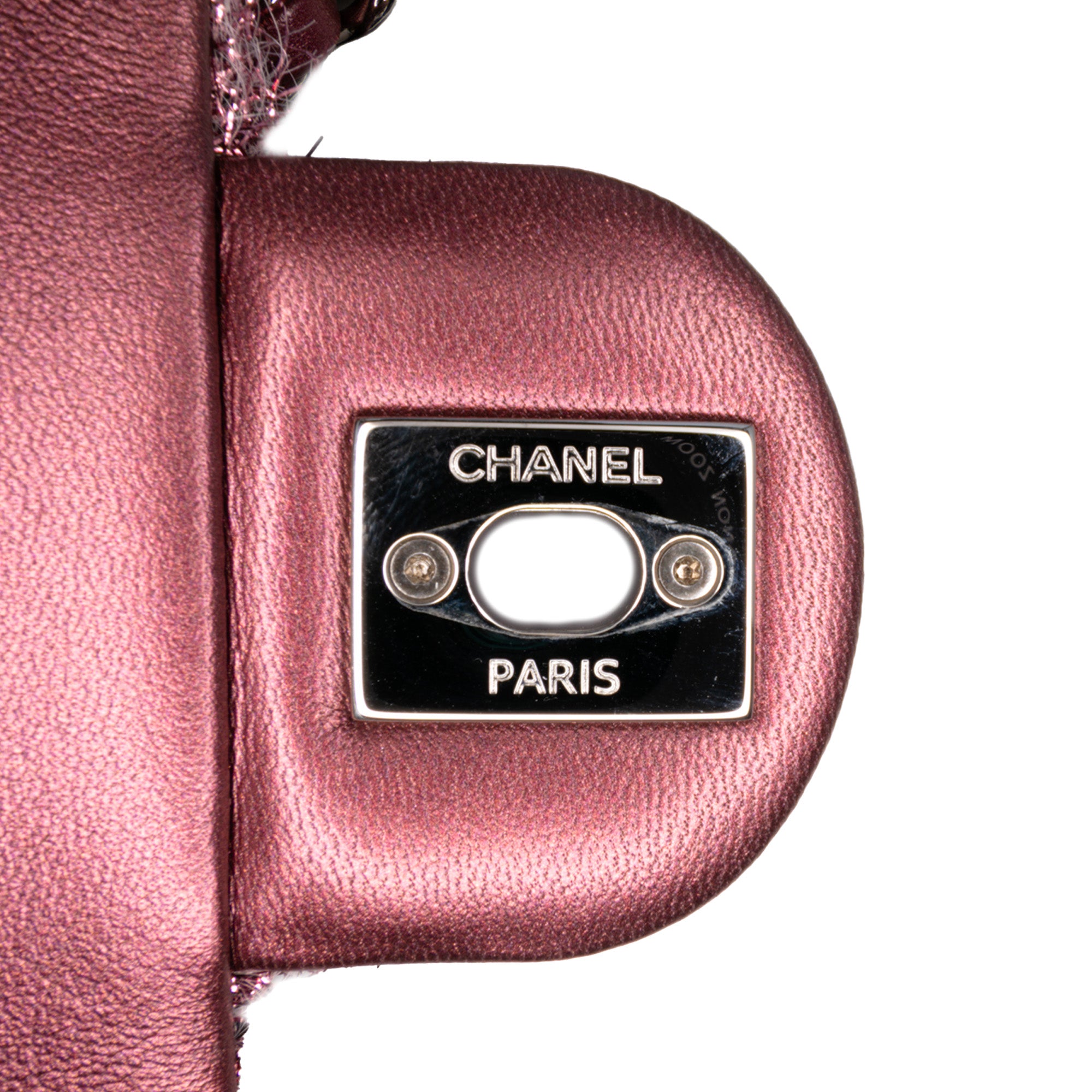 Medium Quilted Metallic Knit Pluto Glitter Flap