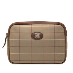 Vintage Check Canvas Clutch