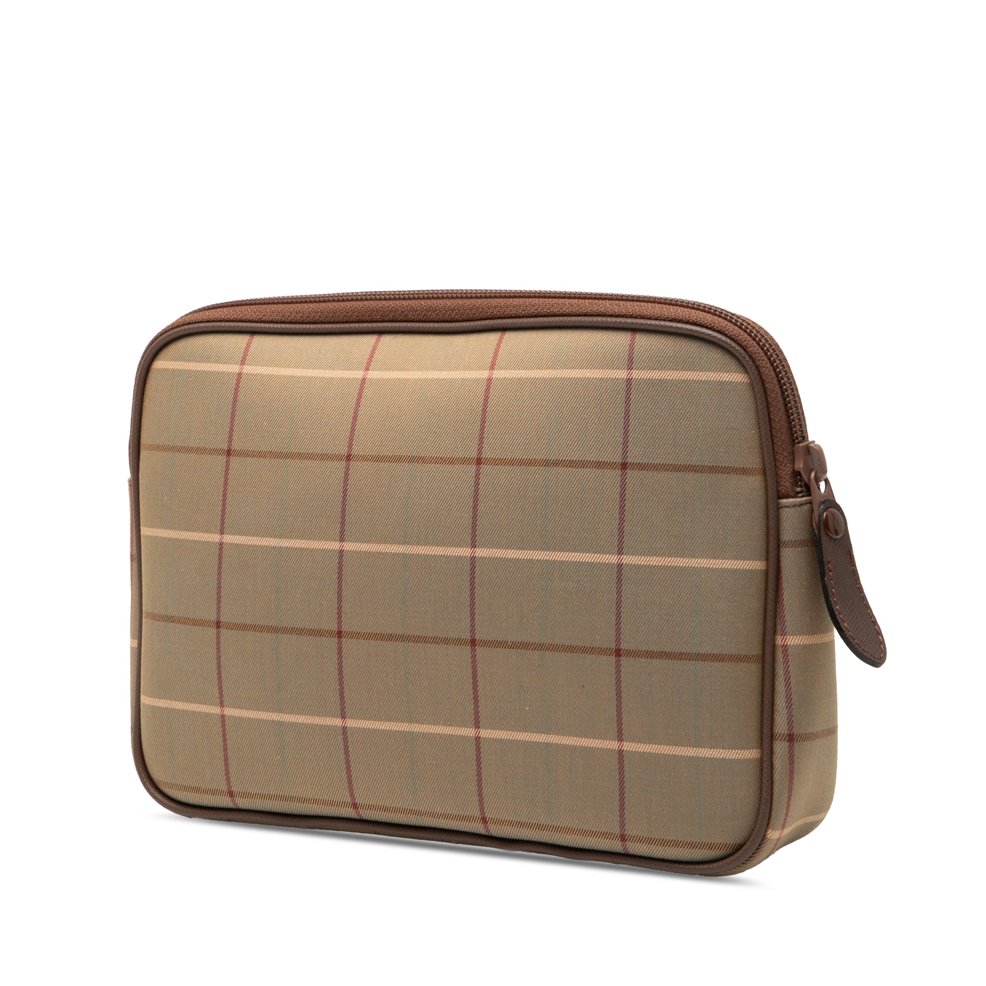 Vintage Check Canvas Clutch