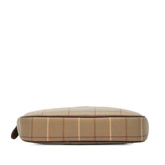 Vintage Check Canvas Clutch