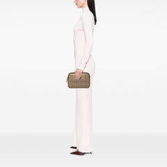 Vintage Check Canvas Clutch