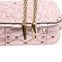 Micro Metallic Nappa Rockstud Spike Satchel