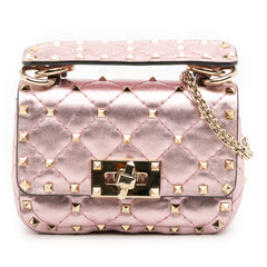 Micro Metallic Nappa Rockstud Spike Satchel