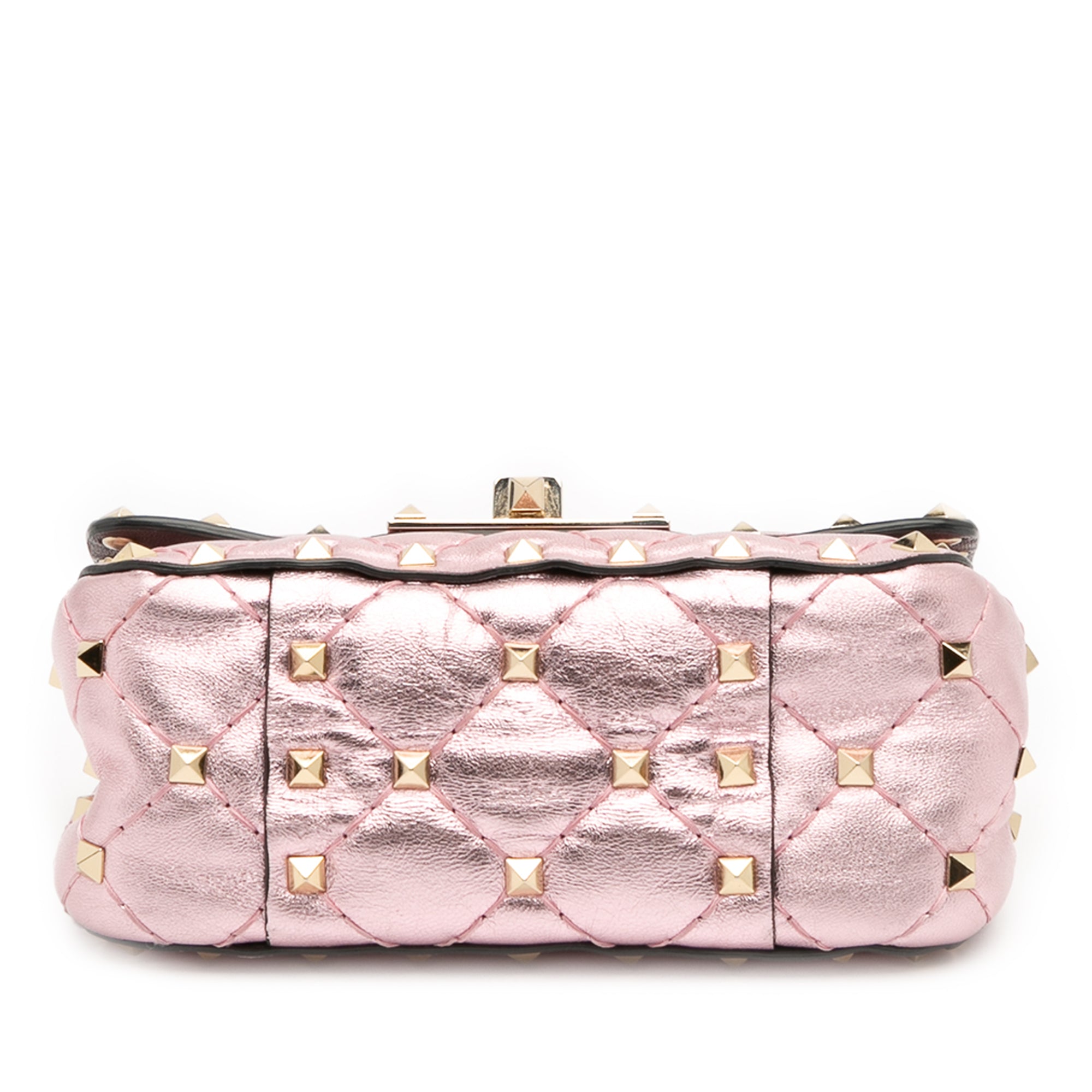 Micro Metallic Nappa Rockstud Spike Satchel