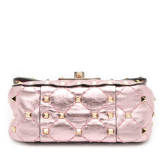 Micro Metallic Nappa Rockstud Spike Satchel