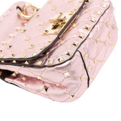 Micro Metallic Nappa Rockstud Spike Satchel