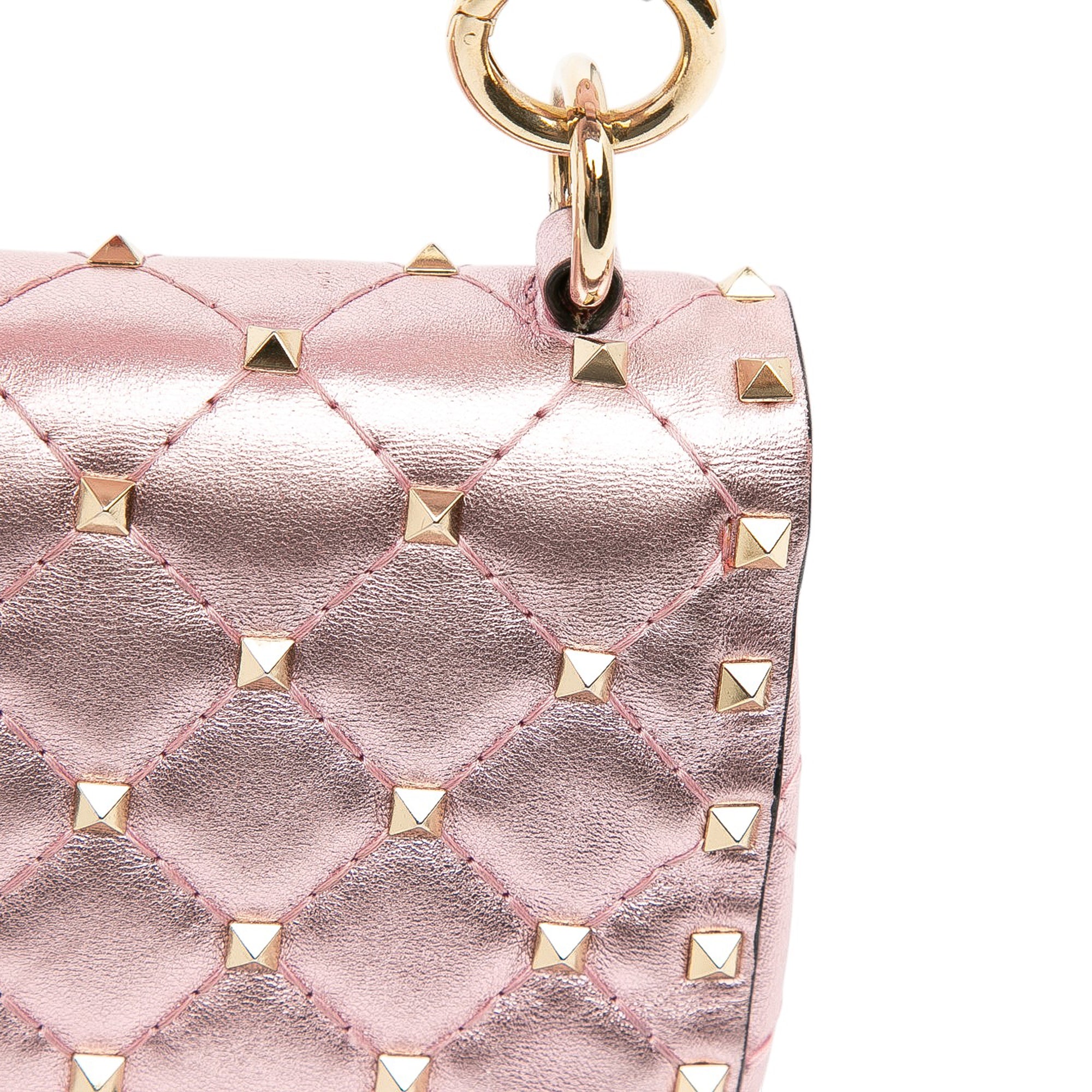 Micro Metallic Nappa Rockstud Spike Satchel