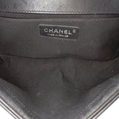 Old Medium Braided Calfskin Boy Flap