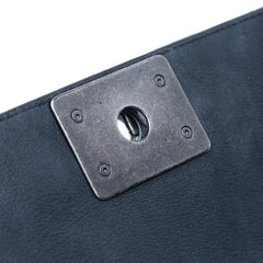 Old Medium Braided Calfskin Boy Flap