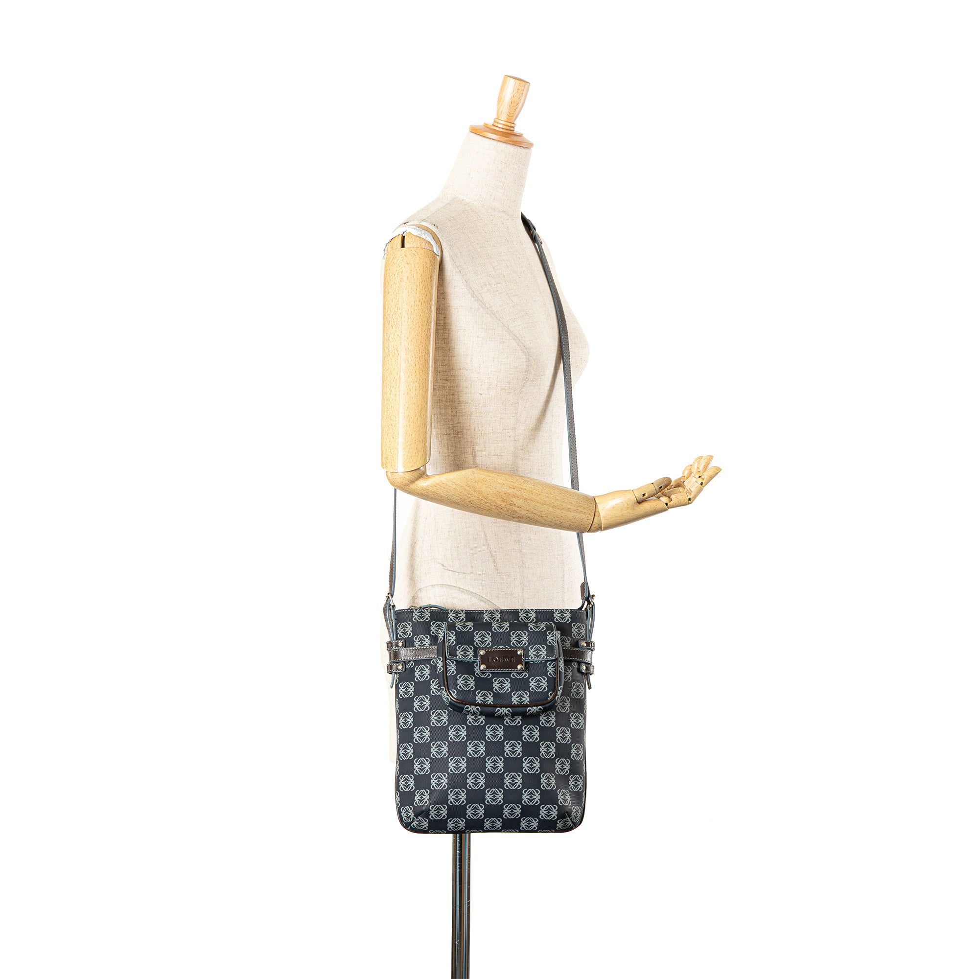 Anagram Coated Canvas Crossbody