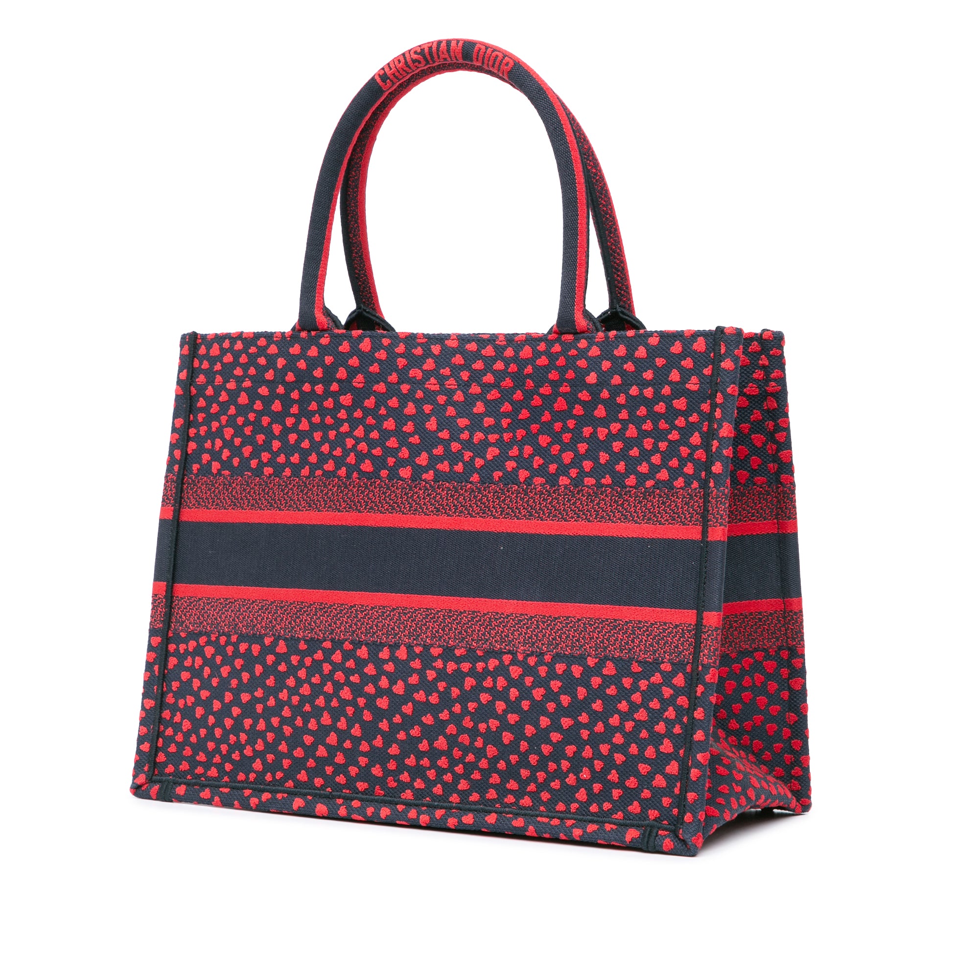 Medium Canvas Pop Hearts I Love Paris Book Tote