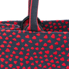 Medium Canvas Pop Hearts I Love Paris Book Tote