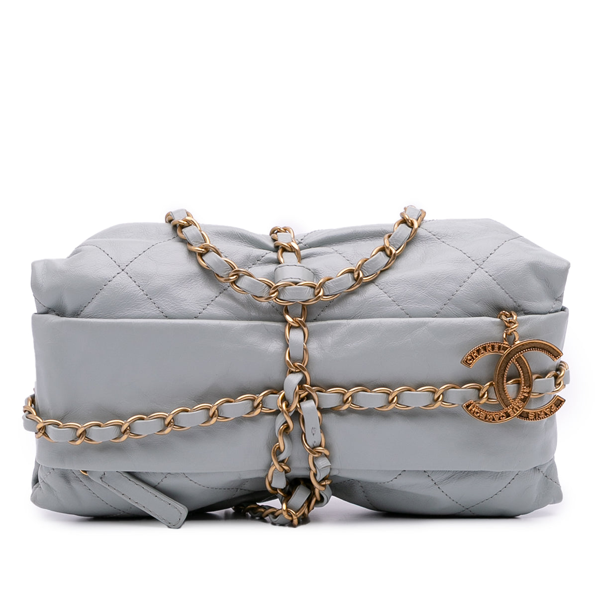 Quilted Calfskin Midnight Swim Baluchon Bag