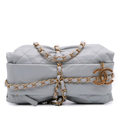 Quilted Calfskin Midnight Swim Baluchon Bag