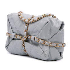 Quilted Calfskin Midnight Swim Baluchon Bag