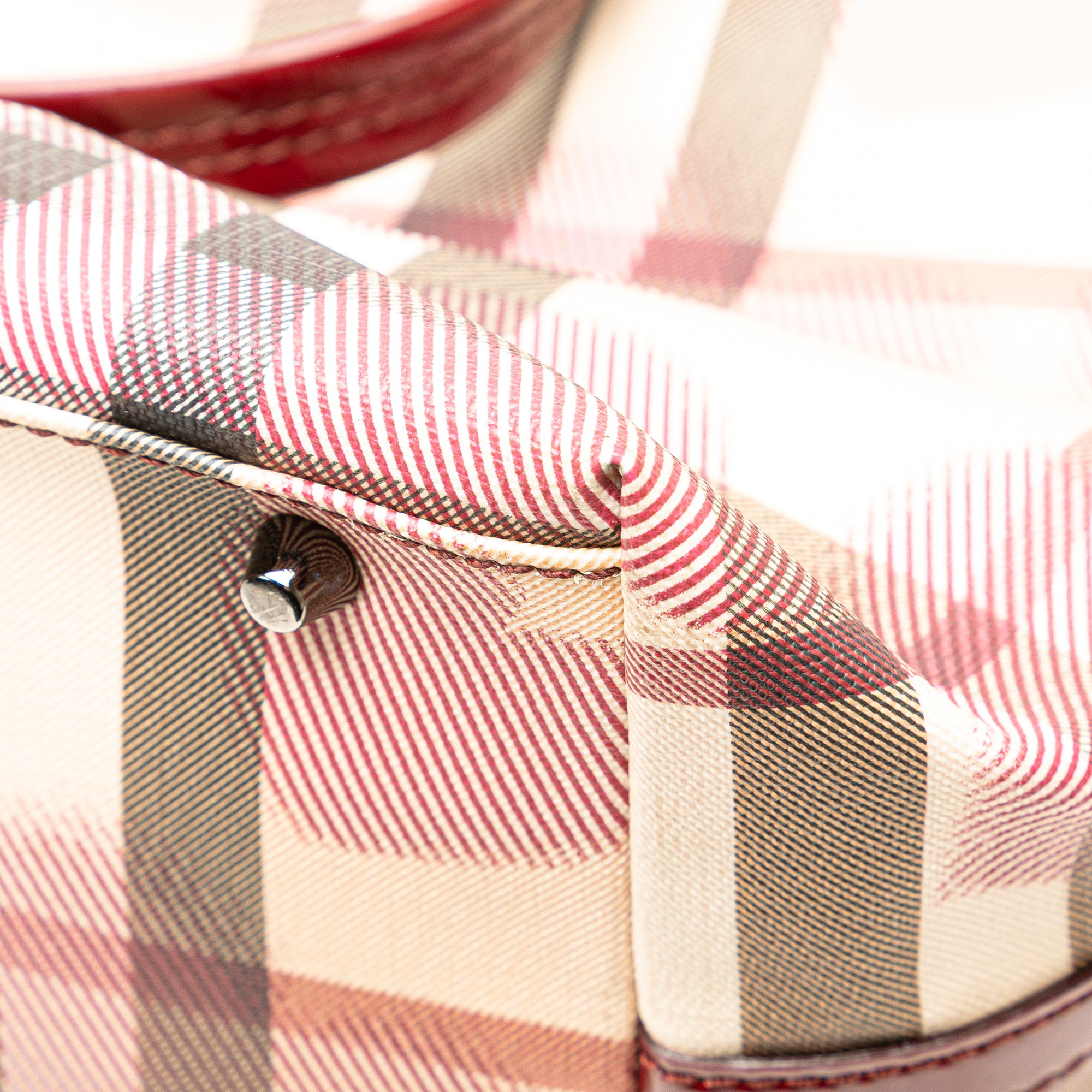 House Check Coated Canvas Hearts Gracie Tote