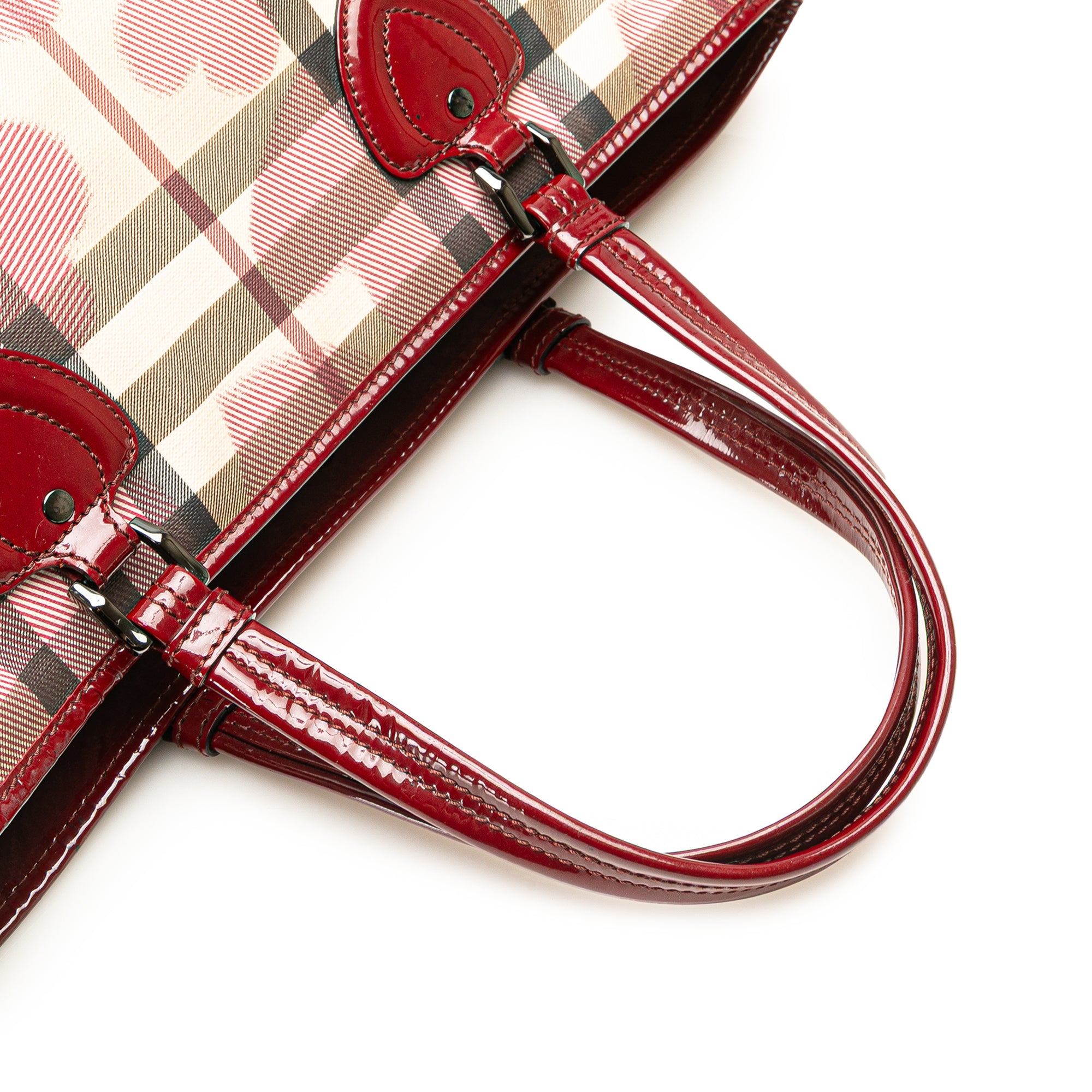 House Check Coated Canvas Hearts Gracie Tote