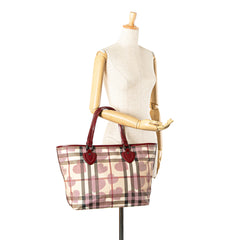 House Check Coated Canvas Hearts Gracie Tote