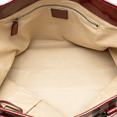 House Check Coated Canvas Hearts Gracie Tote