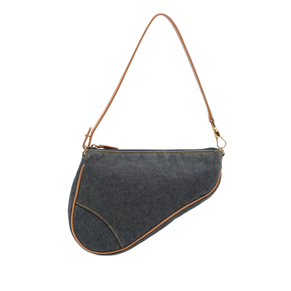 Mini Denim Saddle Pochette