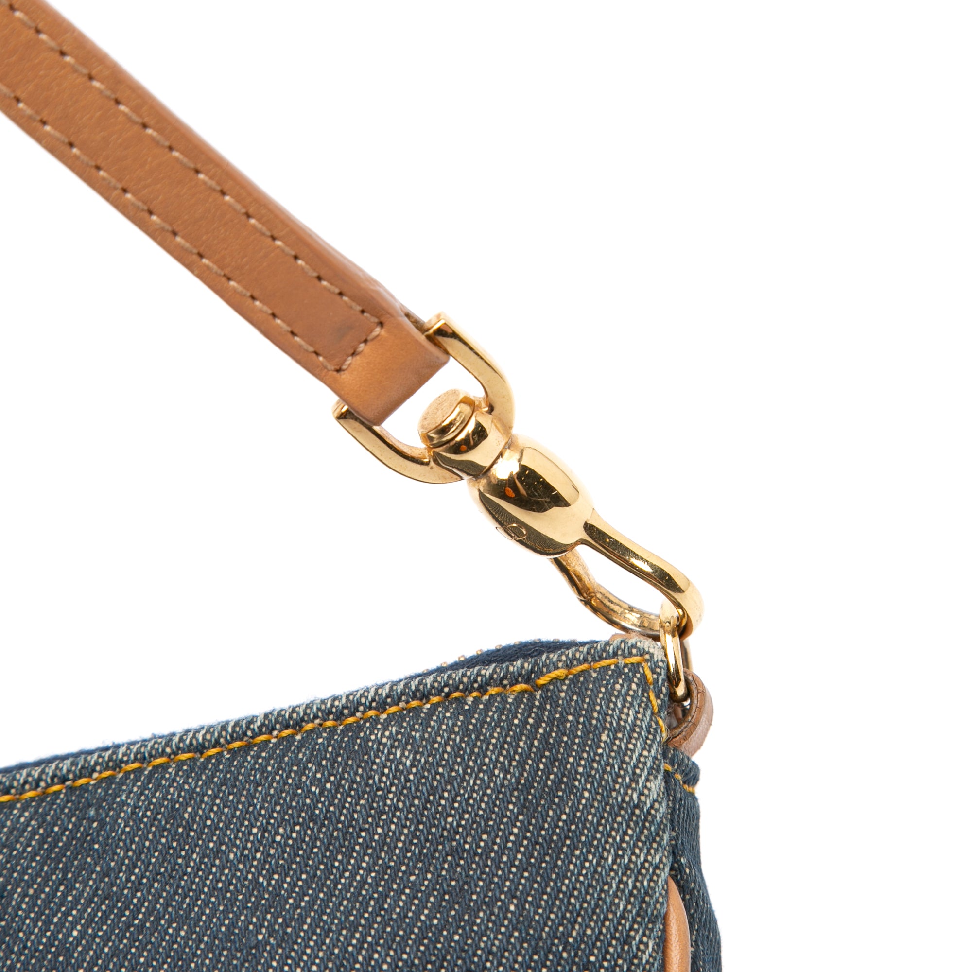 Mini Denim Saddle Pochette
