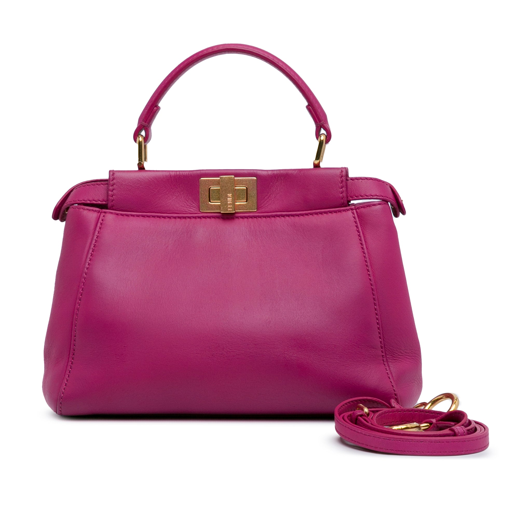 Mini Leather Iconic Peekaboo Satchel