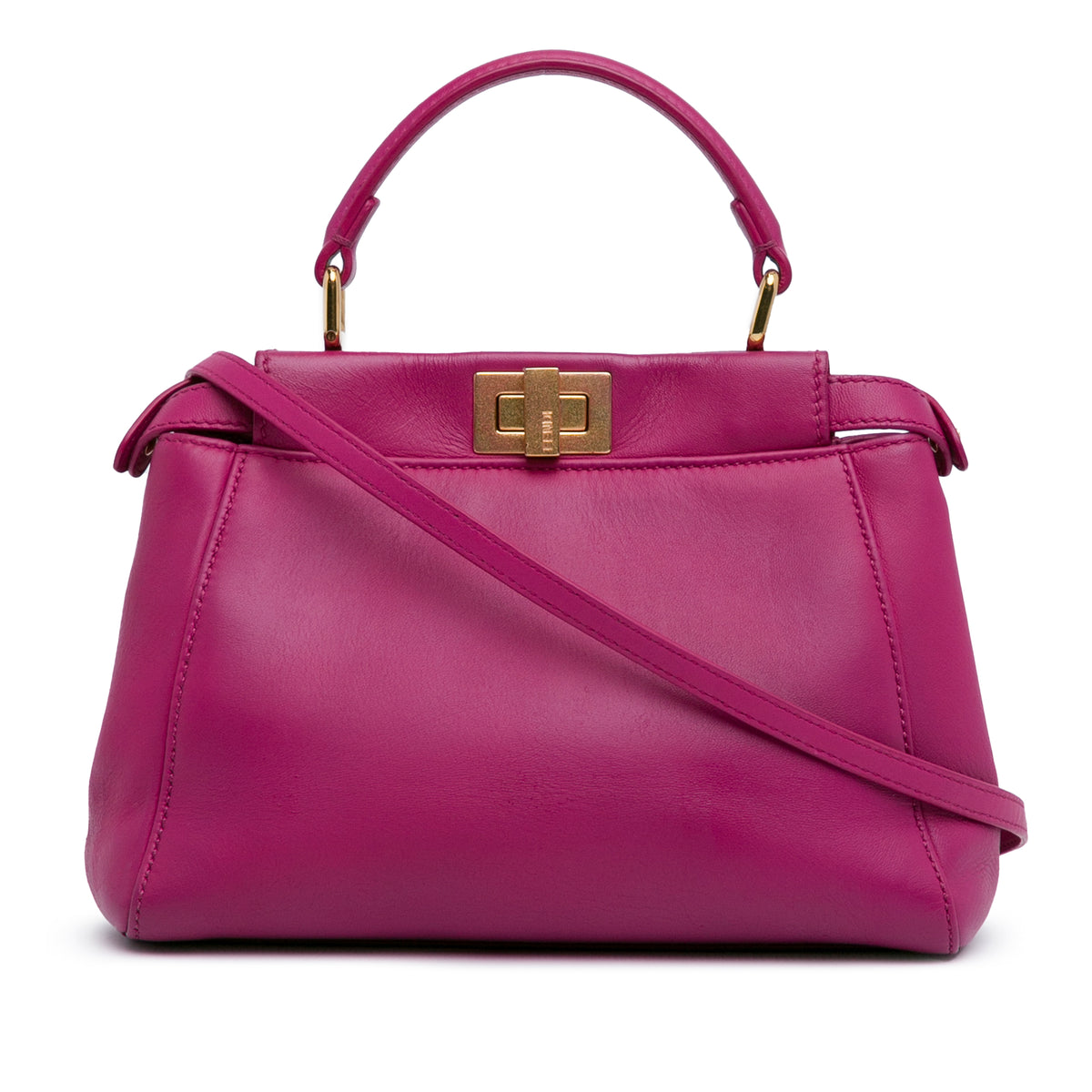 Mini Leather Iconic Peekaboo Satchel