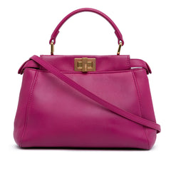 Mini Leather Iconic Peekaboo Satchel